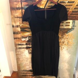 Black Short Sleeve Narciso Rodriguez Dress, US 6